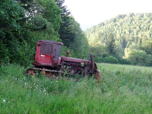 Ciagnik w Bieszczadach